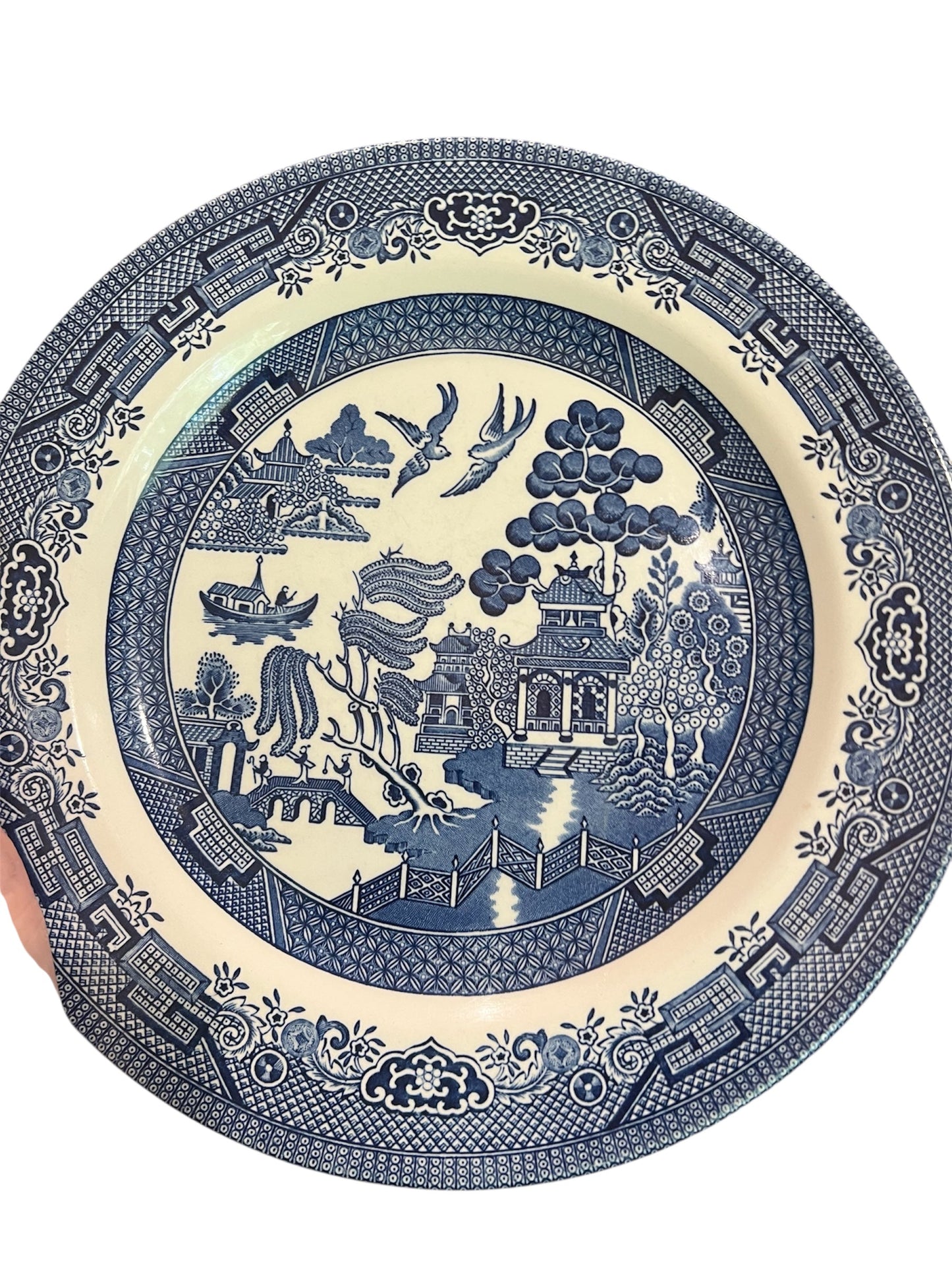 Vintage Repro. Blue Willow Dinner Plate - 1940s
