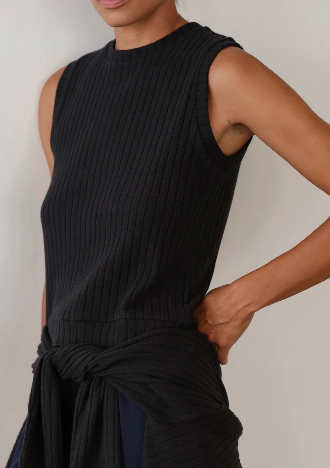 Donni Sweater Rib Shell