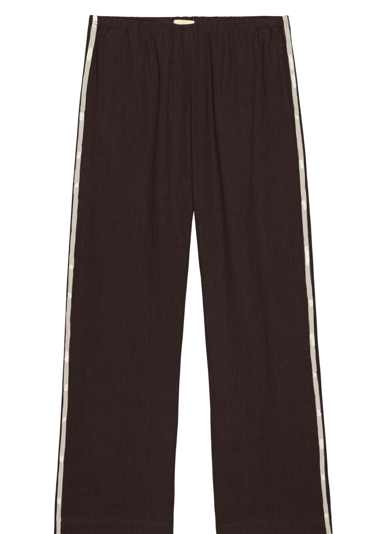 Donni Linen Stripe Crop Racer Pant