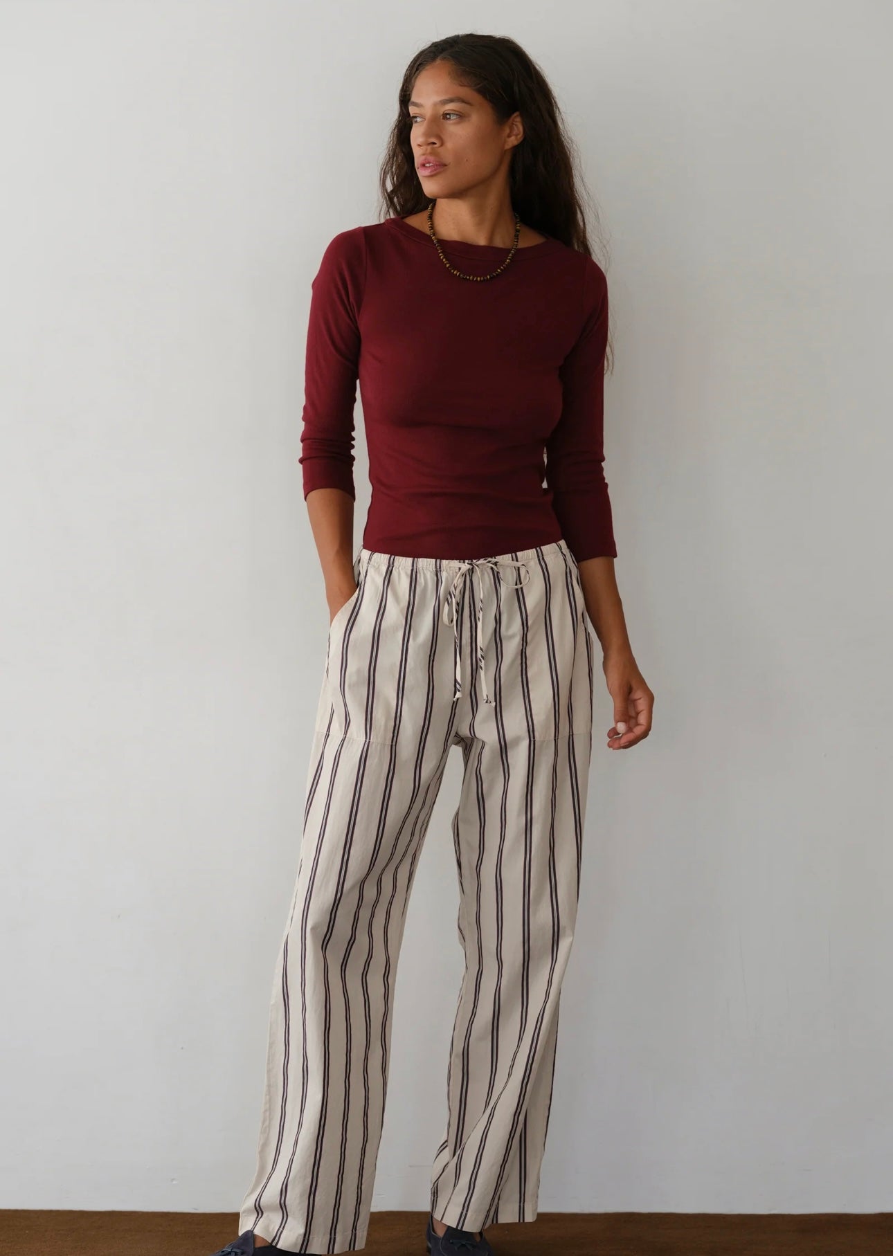 Donni Pop Stripe Drawstring Pant