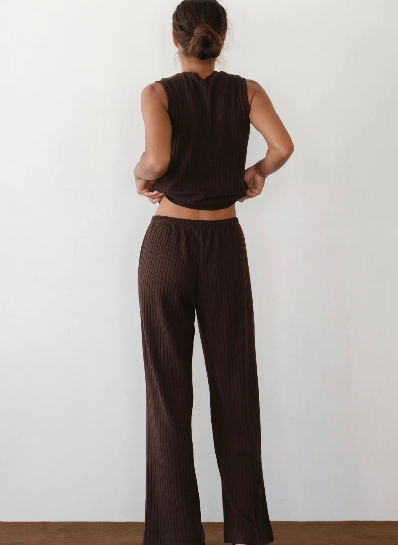 Donni Sweater Rib Simple pant