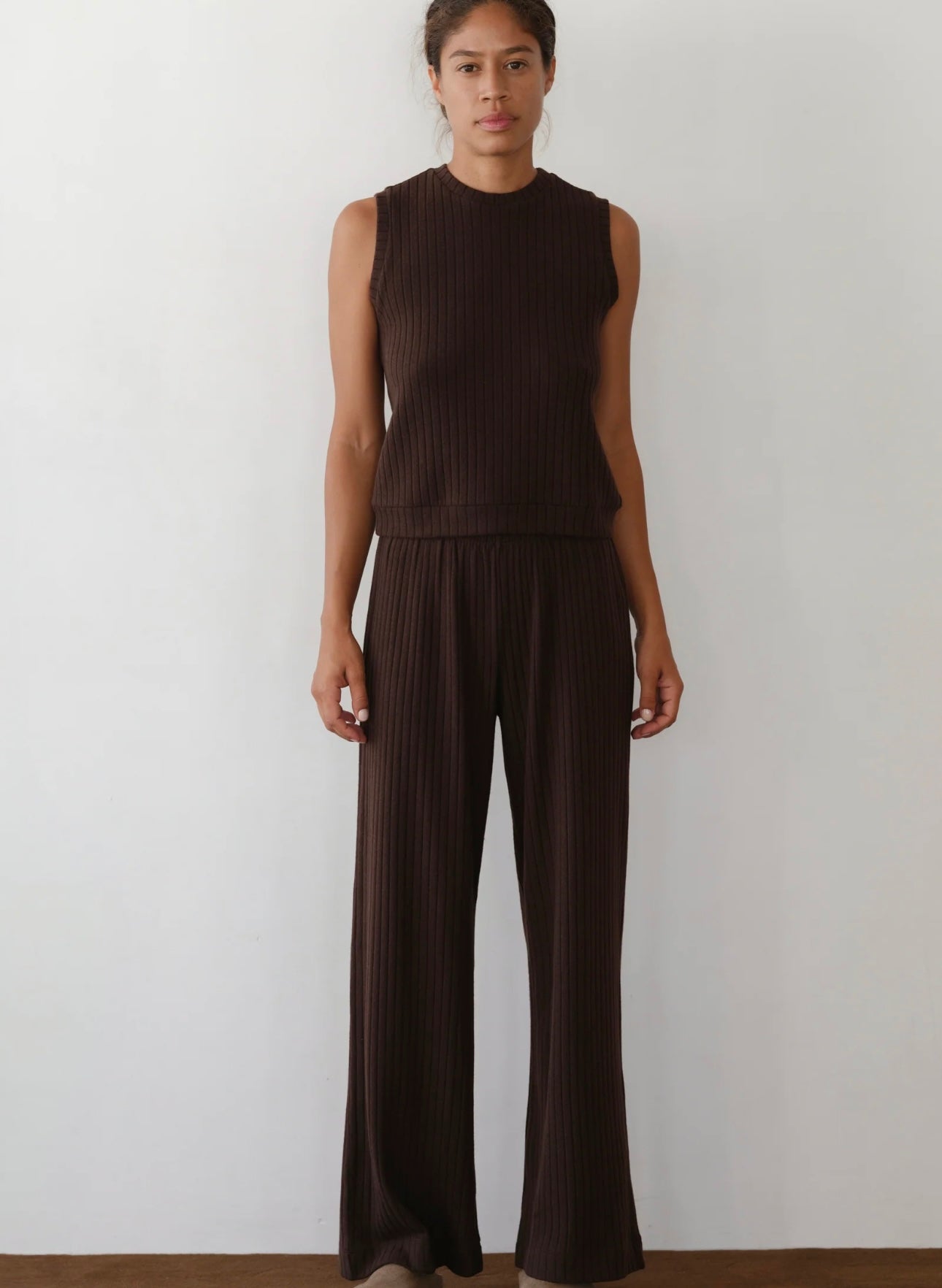Donni Sweater Rib Simple pant