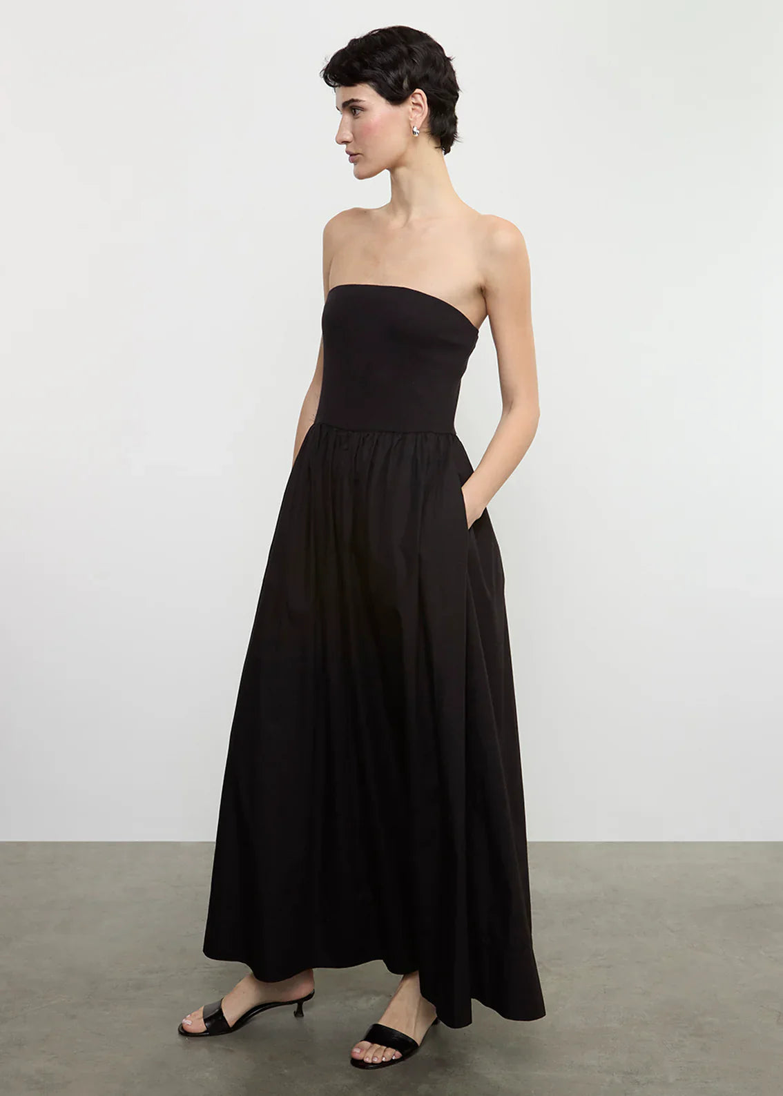 Enza Costa Cotton Resort Strapless Dress
