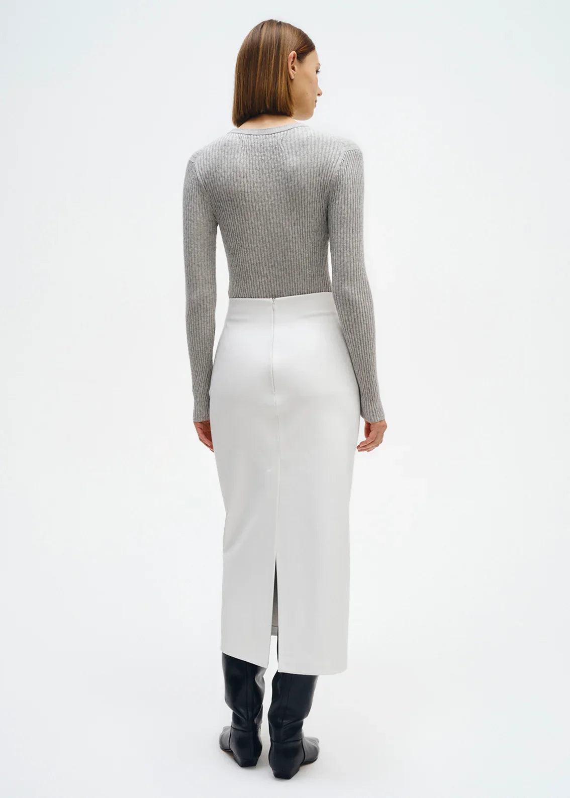 Enza Costa Cashmere Cotton Pointelle L/S Crew