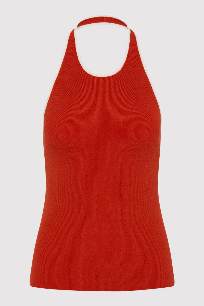 St. Agni Fine Line Halter Top