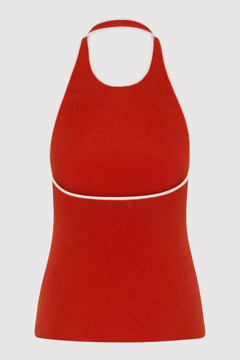 St. Agni Fine Line Halter Top