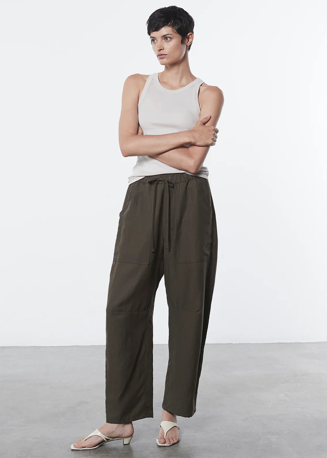 Enza Costa Supima Cotton Sheath Tank