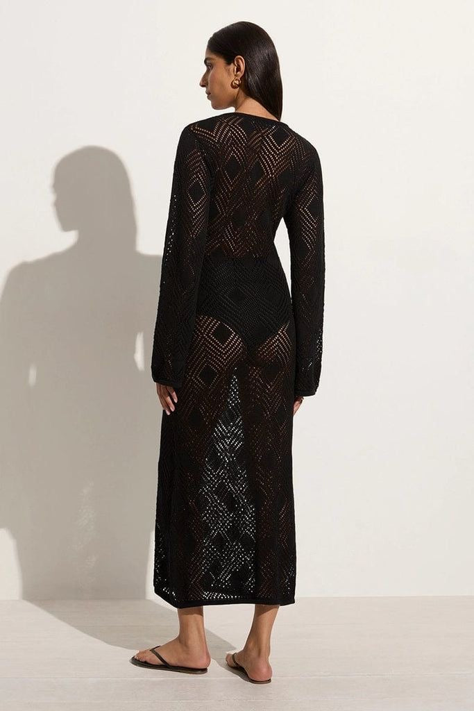 Faithfull the Brand Serena Pointelle Knit Dress