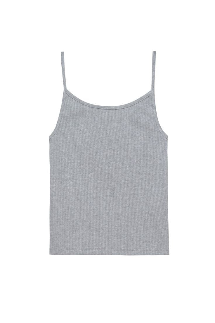 Donni Rib Spaghetti Tank