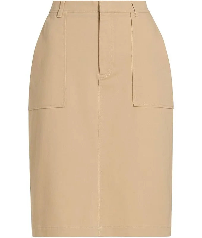 ATM Washed Cotton Twill Skirt