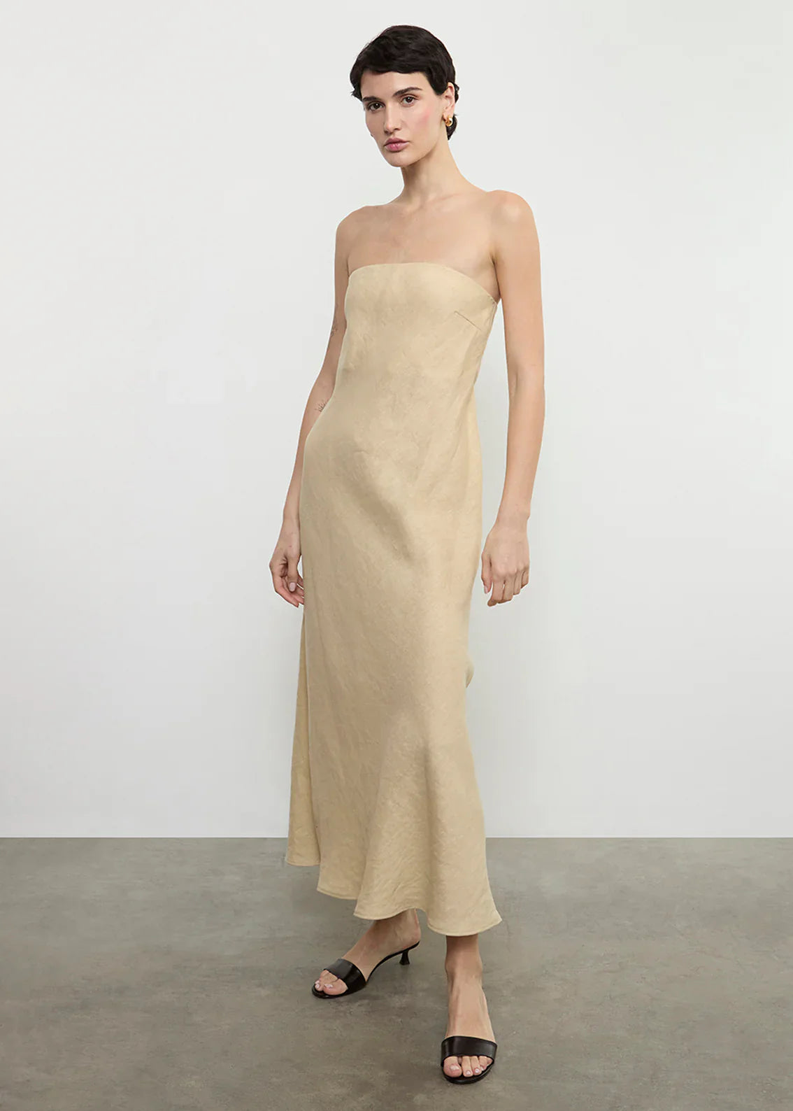 Enza Costa Linen Bias Dress