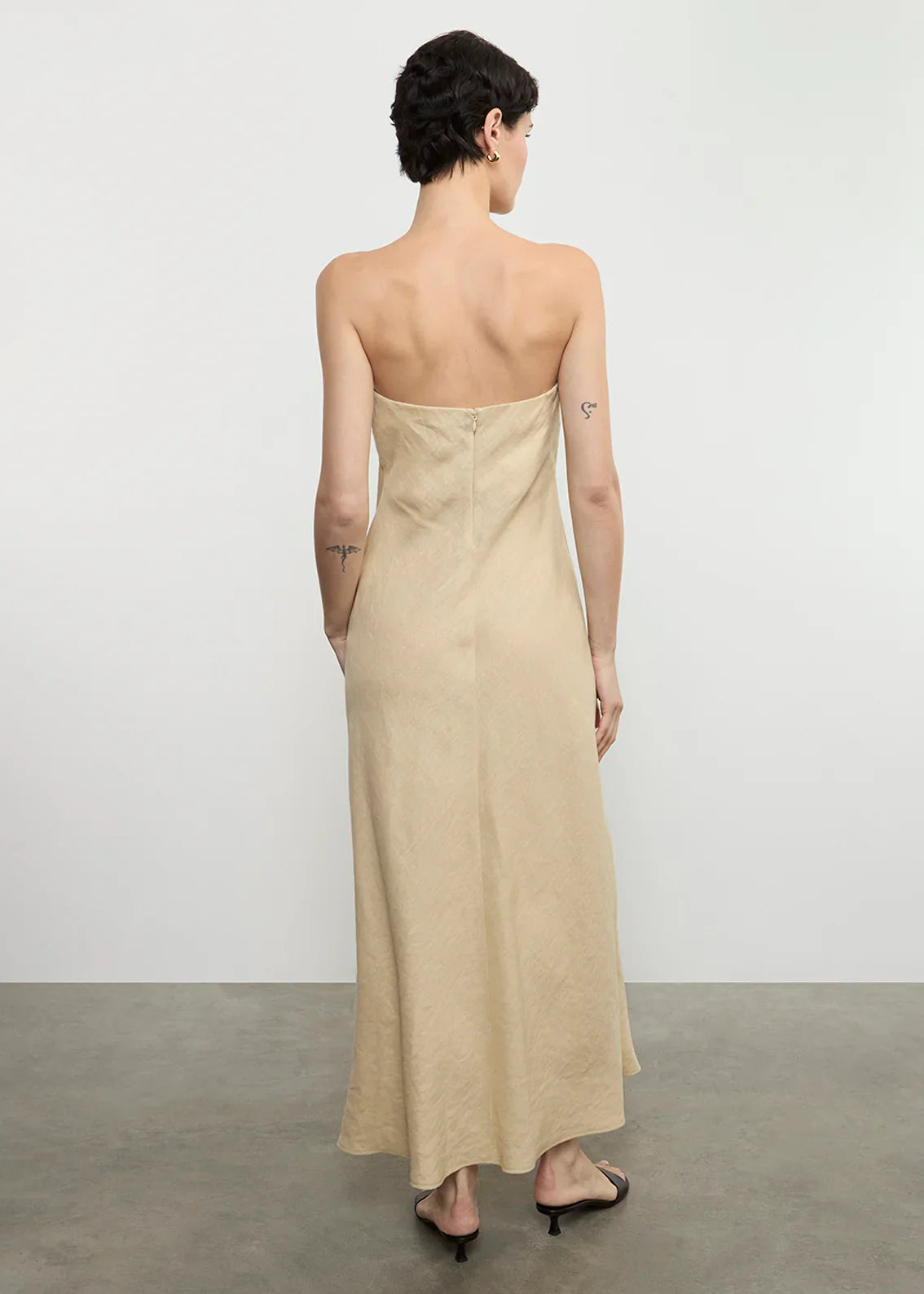Enza Costa Linen Bias Dress