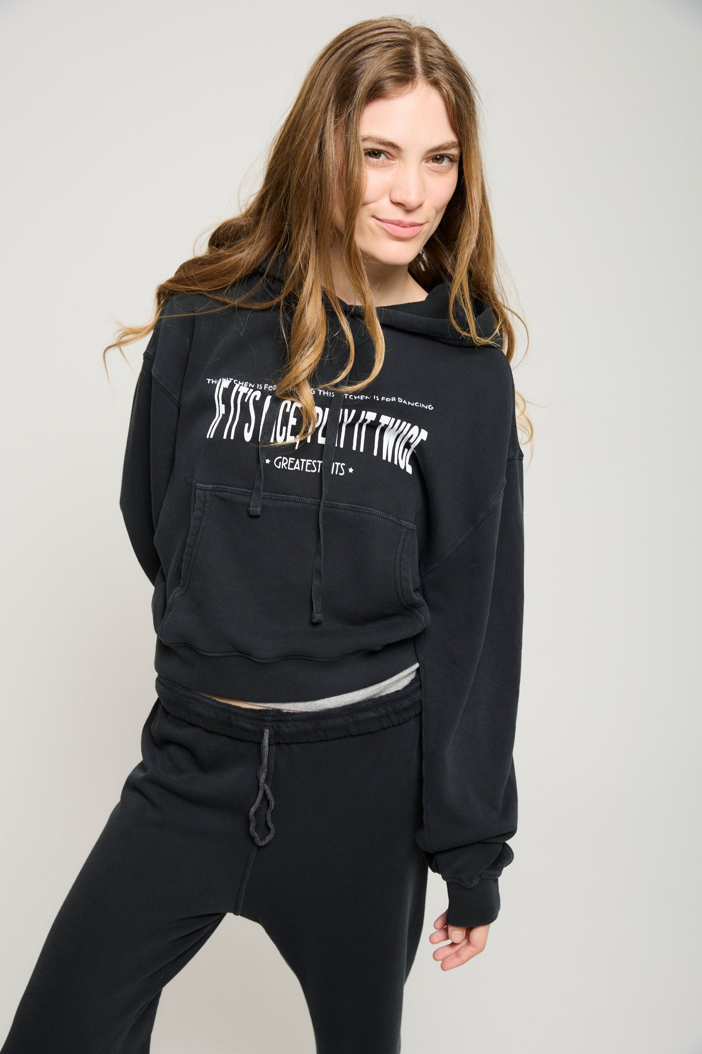ATF Play It Twice Cropped Hoodie
