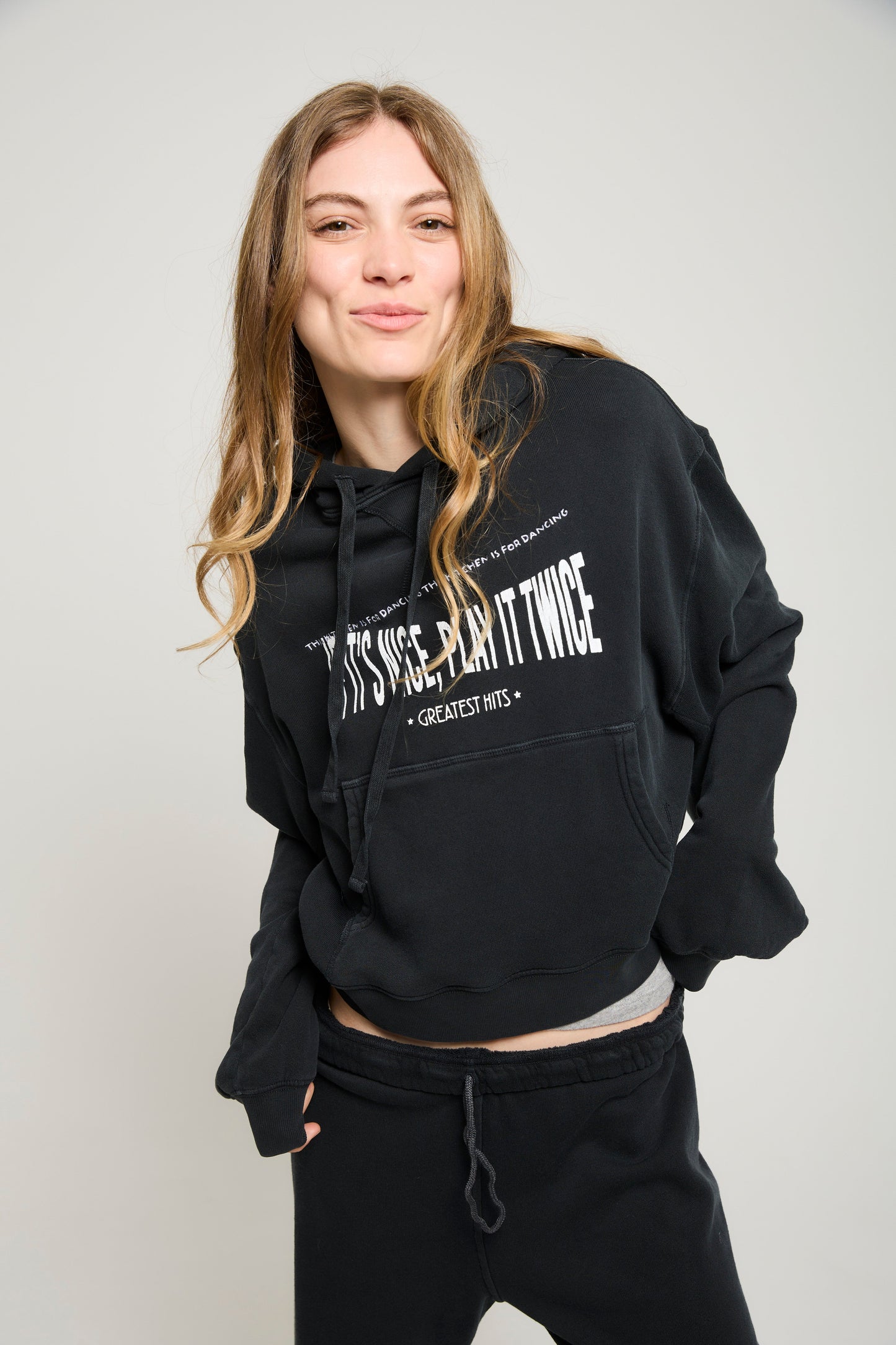 ATF Play It Twice Cropped Hoodie