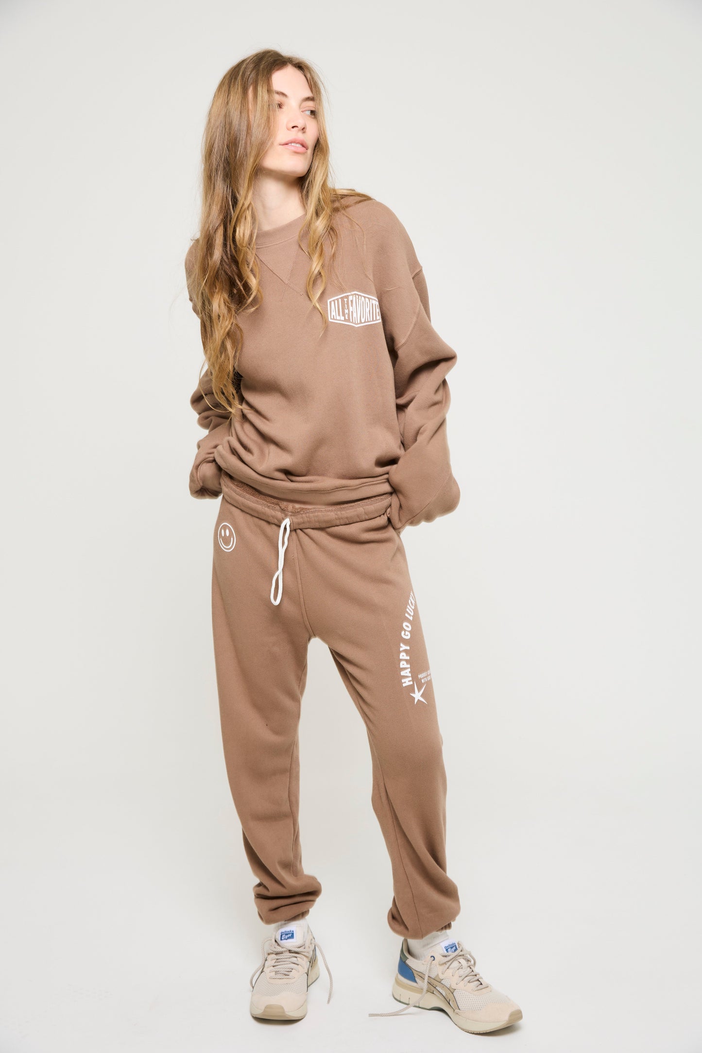 ATF Happy Go Lucky Rollover Sweats