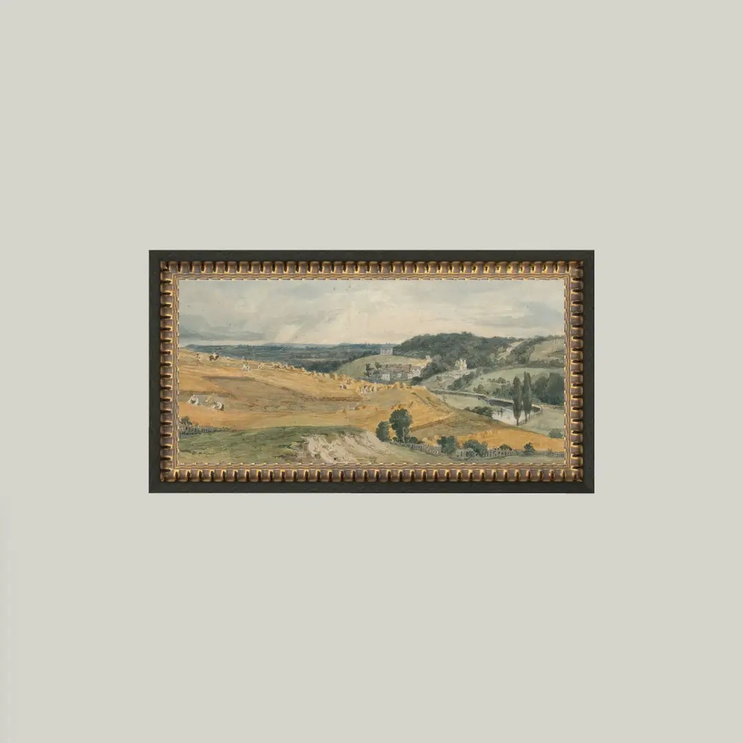 View of St Catherine's Hill Framed Art - glass