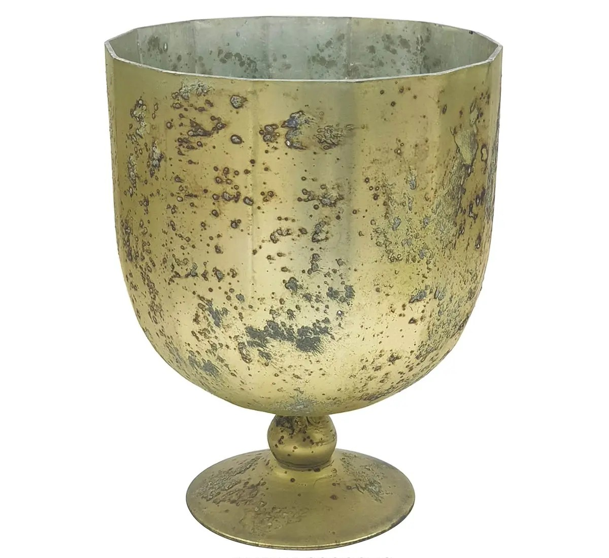 Antique Olive Chalice - glass