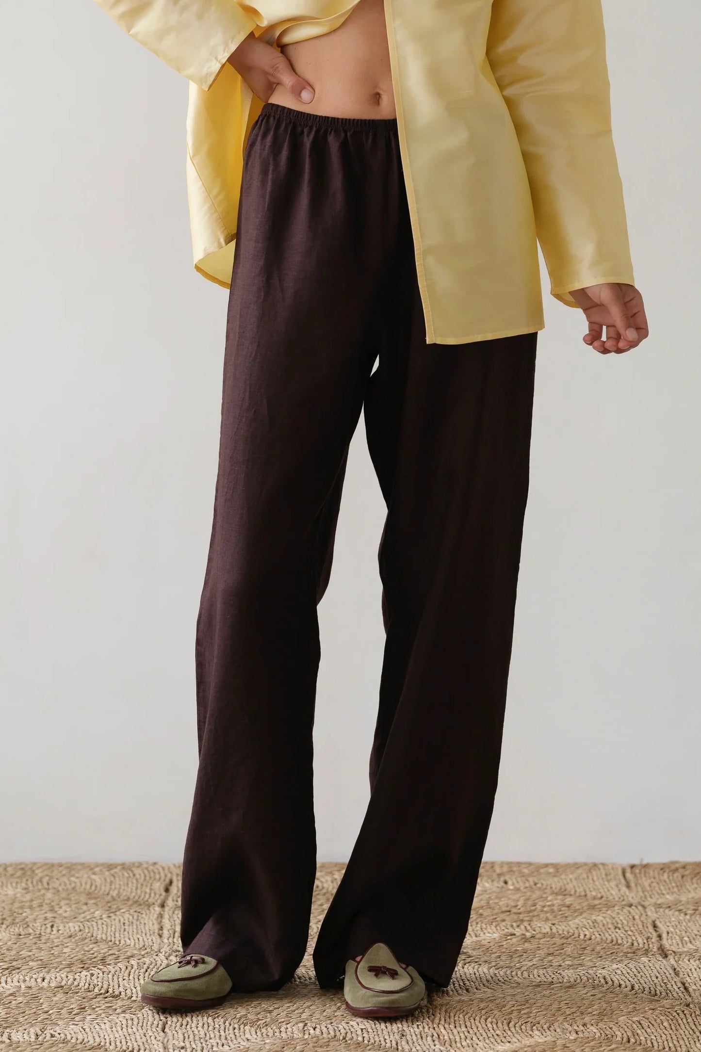 Donni Linen Simple Pant