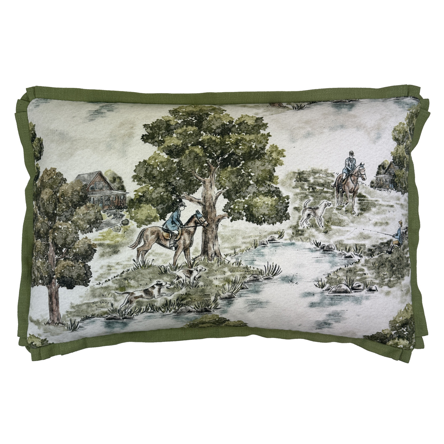 Shadybrock Fern Lumbar Pillow - linen