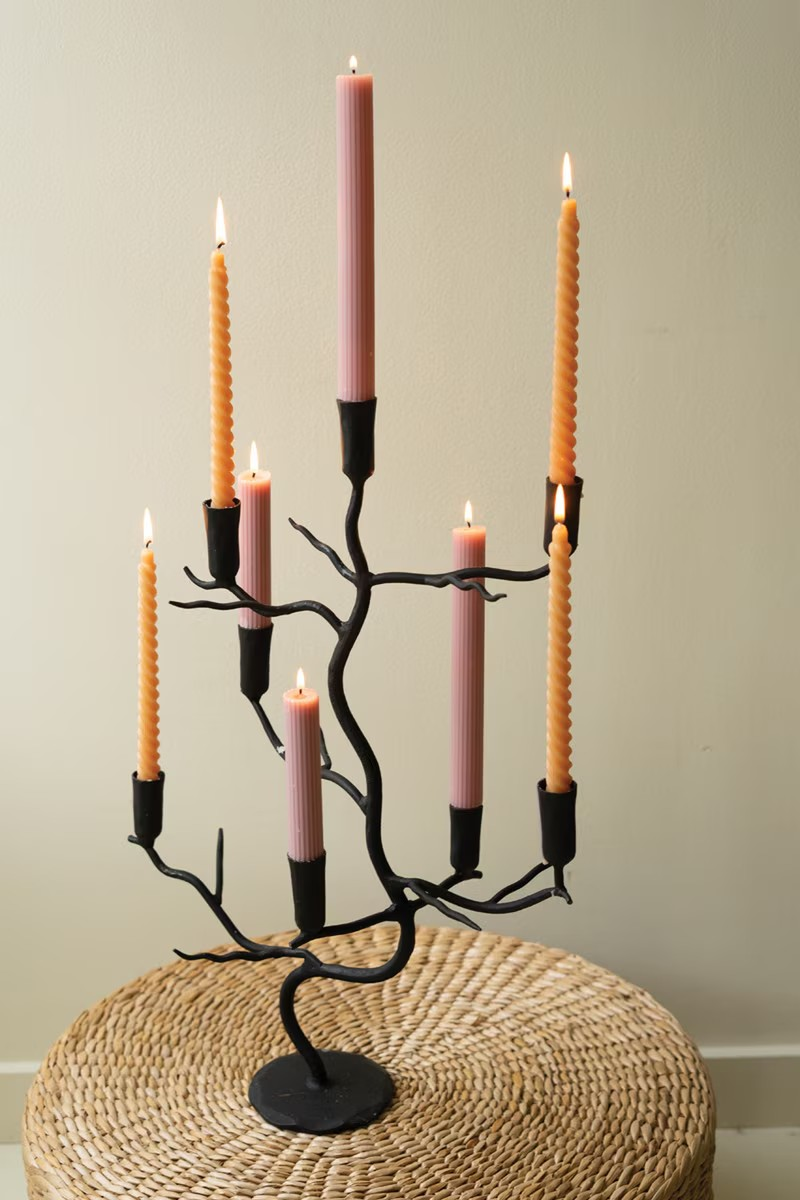 Forged Iron, Spooky Tree Candelabra