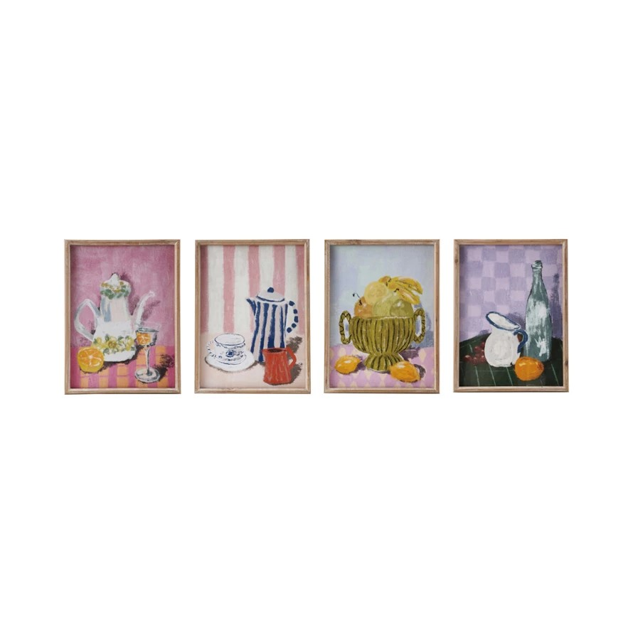 Kitchen Still Life Framed Print - wood