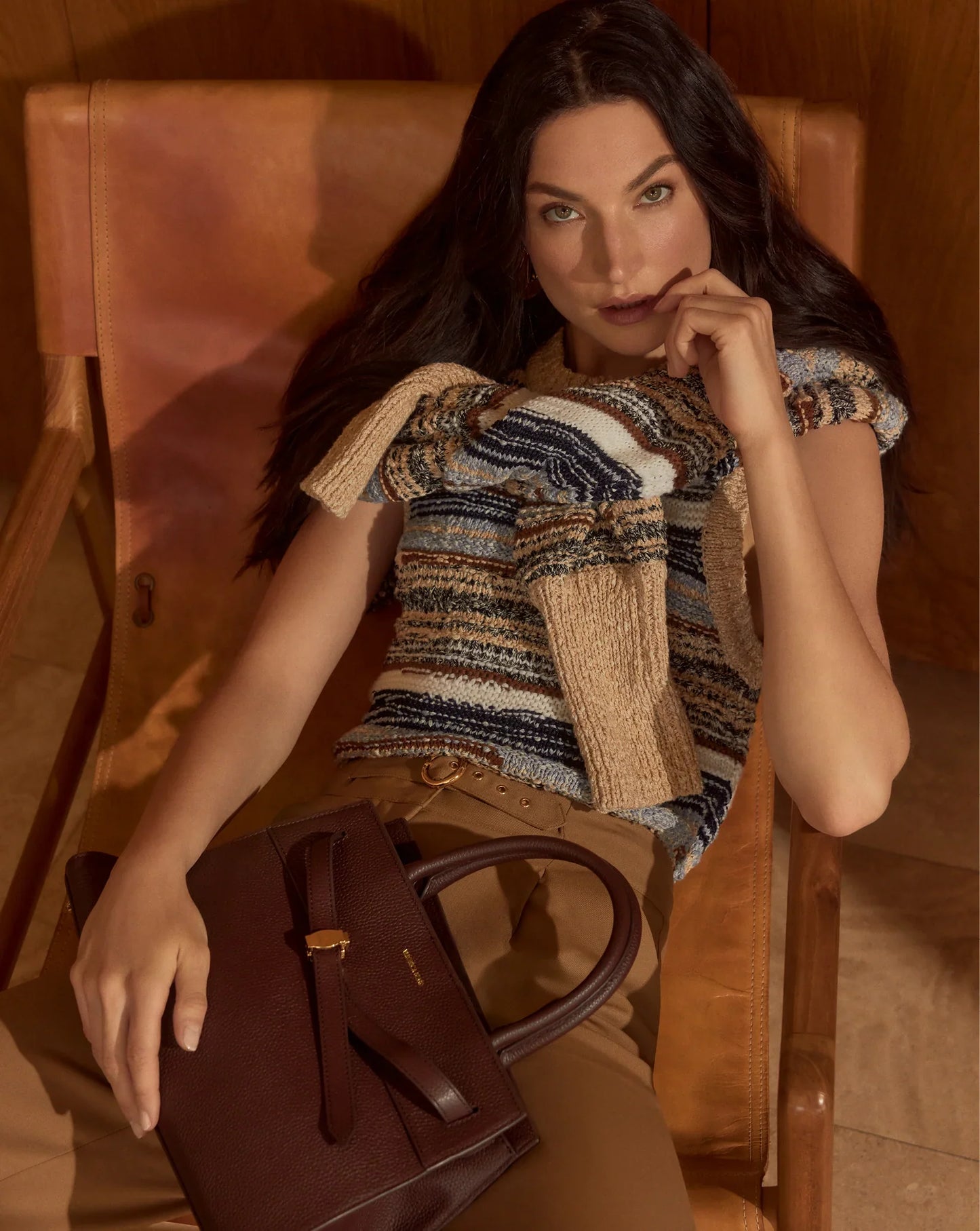 Veronica Beard Cropped Jerrel Knit Tank