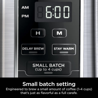 12-Cup Programmable Coffee Brewer, 2 Brew Styles, Adjustable Warm Plate, 60oz Reservoir, Delay Brew, Black Stainless