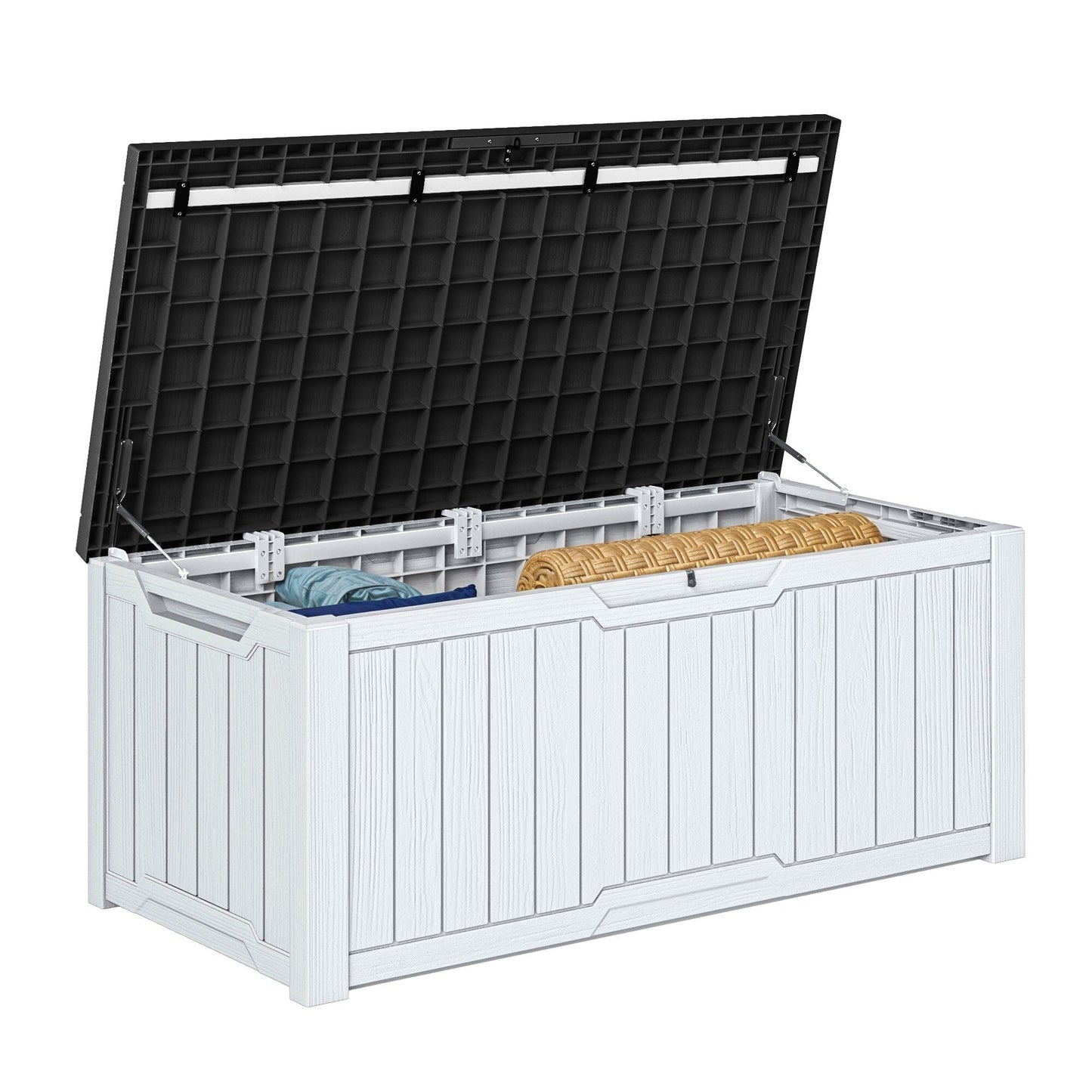 120-260 Gallons Large Resin Water Resistant Lockable Deck Box