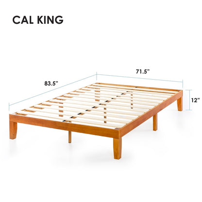 12 Classic Solid Wood Platform Bed Frame