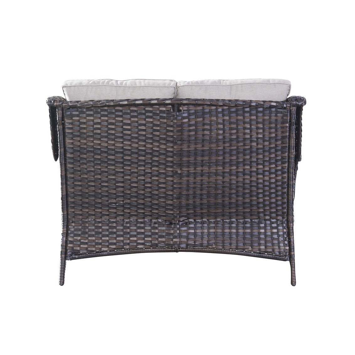 Gymojoy Outdoor Loveseat Wicker Sofa Set Rattan Sofa