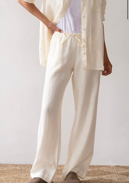 Donni Linen Drawstring Pant