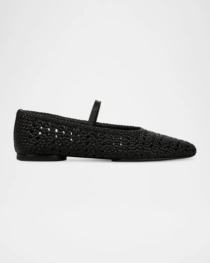 Vince Vivian Woven Mary Jane Flat
