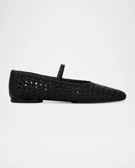 Vince Vivian Woven Mary Jane Flat