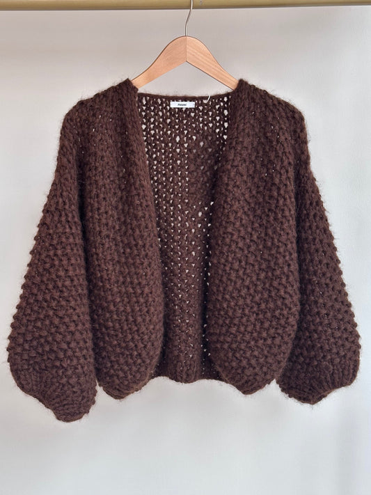 Maiami Chunky Alpaca Pearl Bomber Cardi