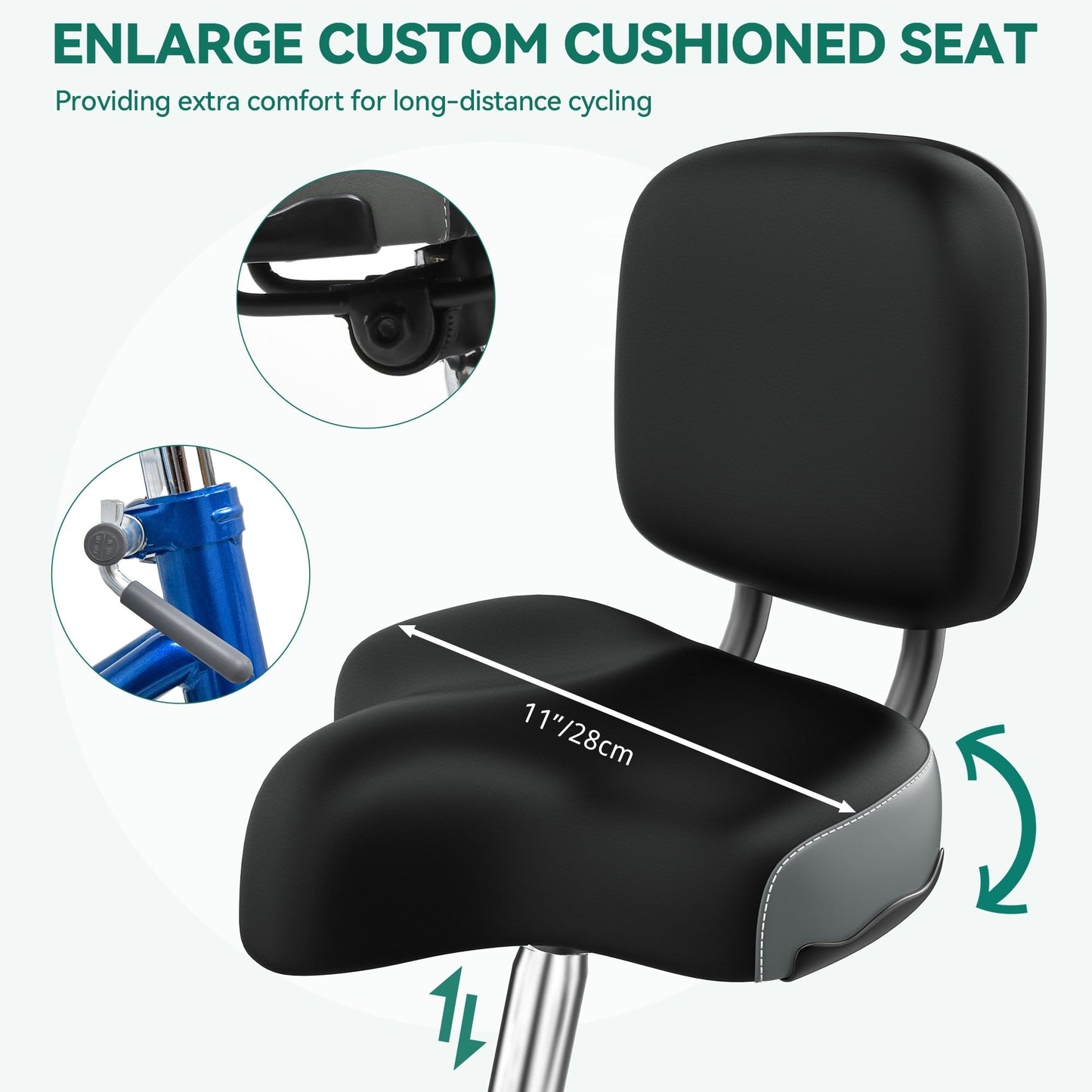 26 Adult Tricycle 3 Wheel Bikes 7 Speed Trike Bike