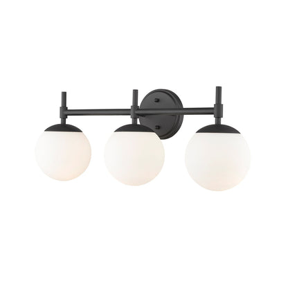 929 Lighting 3 Light Bathroom Vanity Fixture in Multiple Finishes with Opal Glass Shades