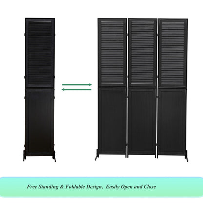 3 Panel Room Dividers and Folding Privacy Screen Natural Wooden Room Partitions 6ft Wall Divider for Room Separation