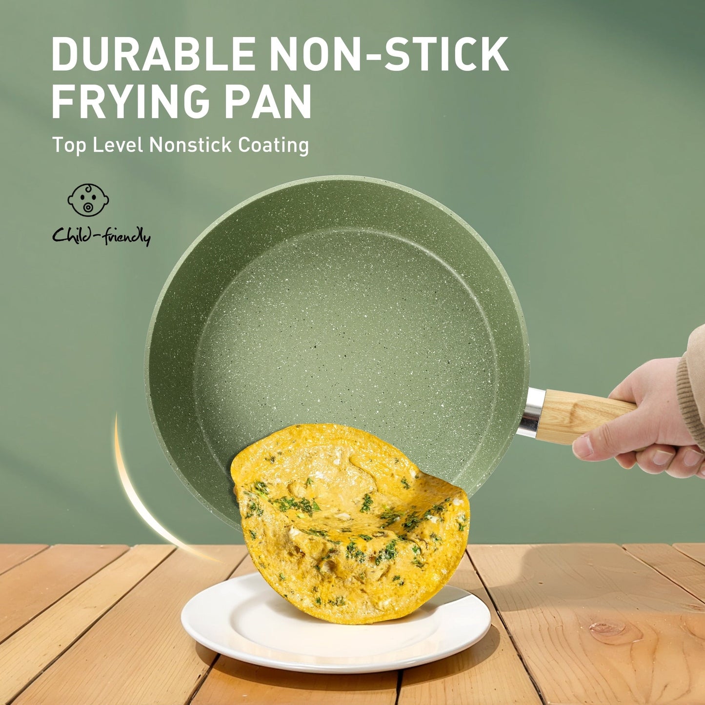 30-Piece Kitchen Granite Cookware and Bakeware Set, Cooking Pans Set Non-Stick Pots and Pans Set