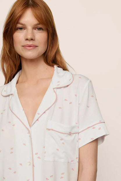 Eberjey Gisele Printed Relaxed Short PJ Set