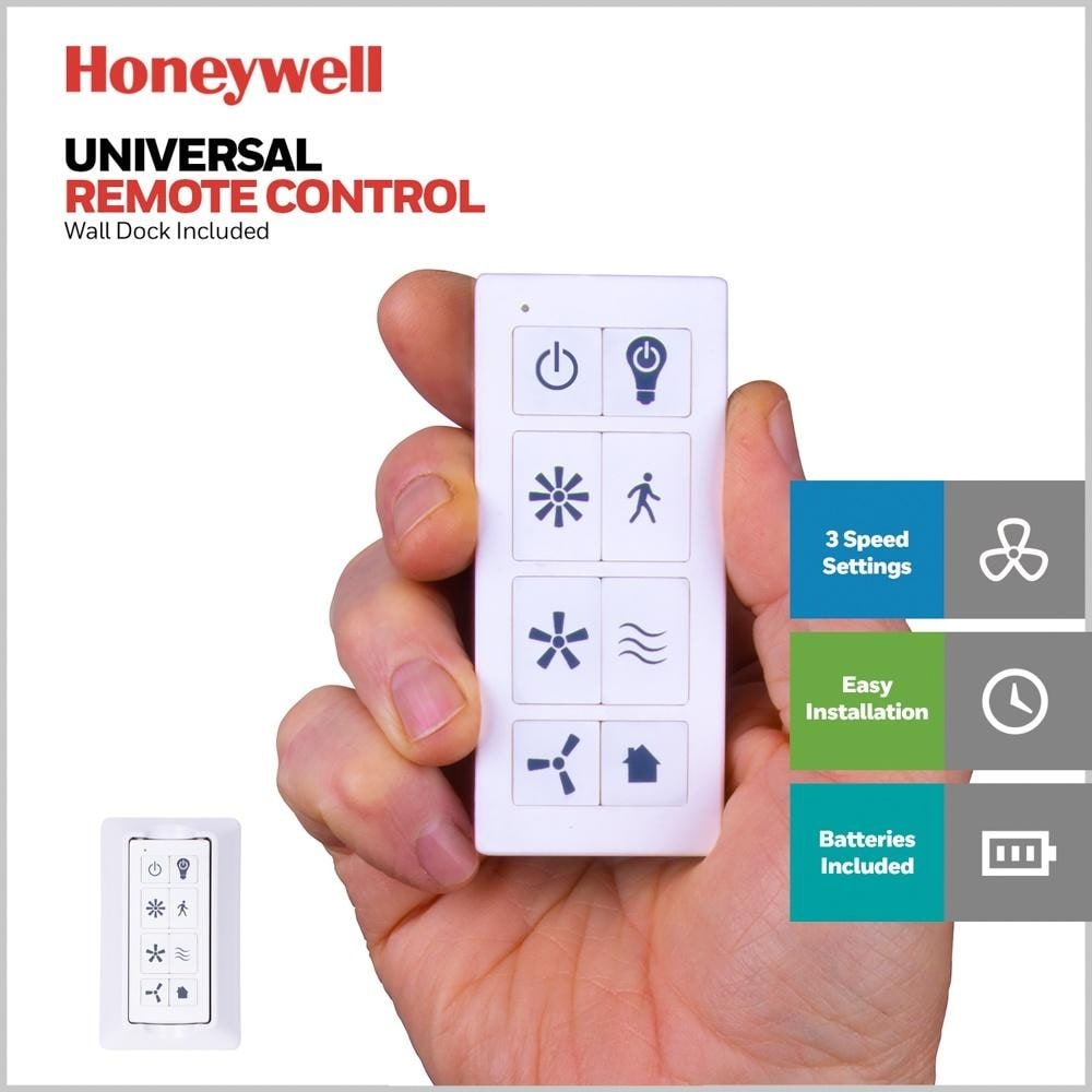 48 Honeywell Carmel Ceiling Fan with Integrated Light and Remote