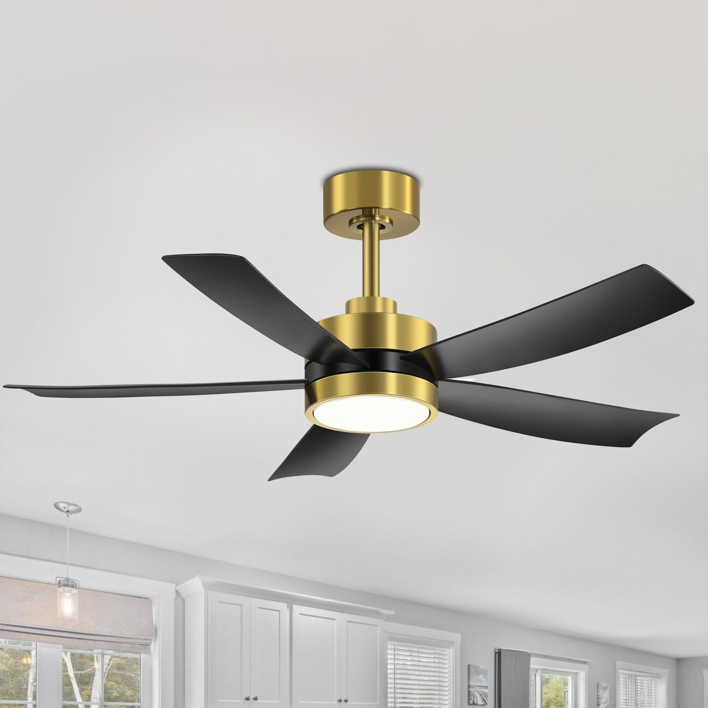 Breezary 65/52/42 5-Blade LED Ceiling Fan with Light Kit and Remote