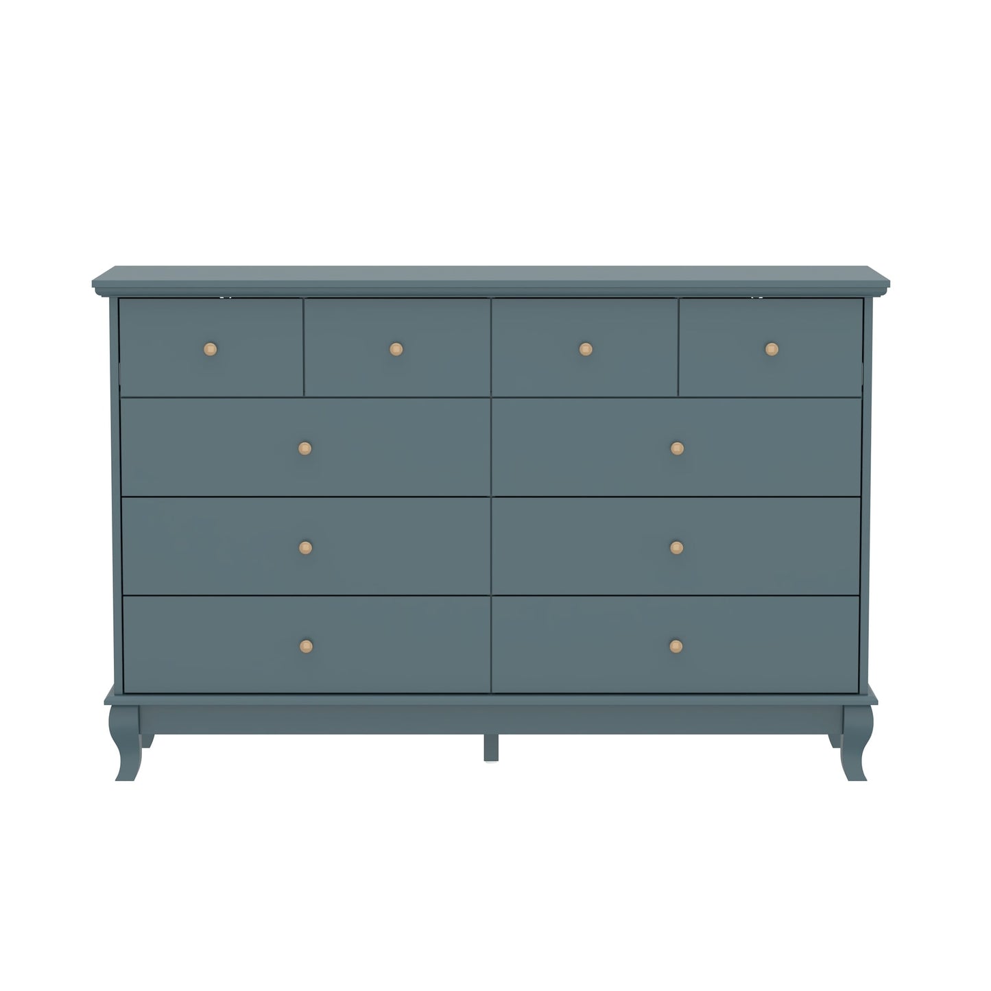 55.1 Wide Double Bedroom Dresser with Storage Drawers