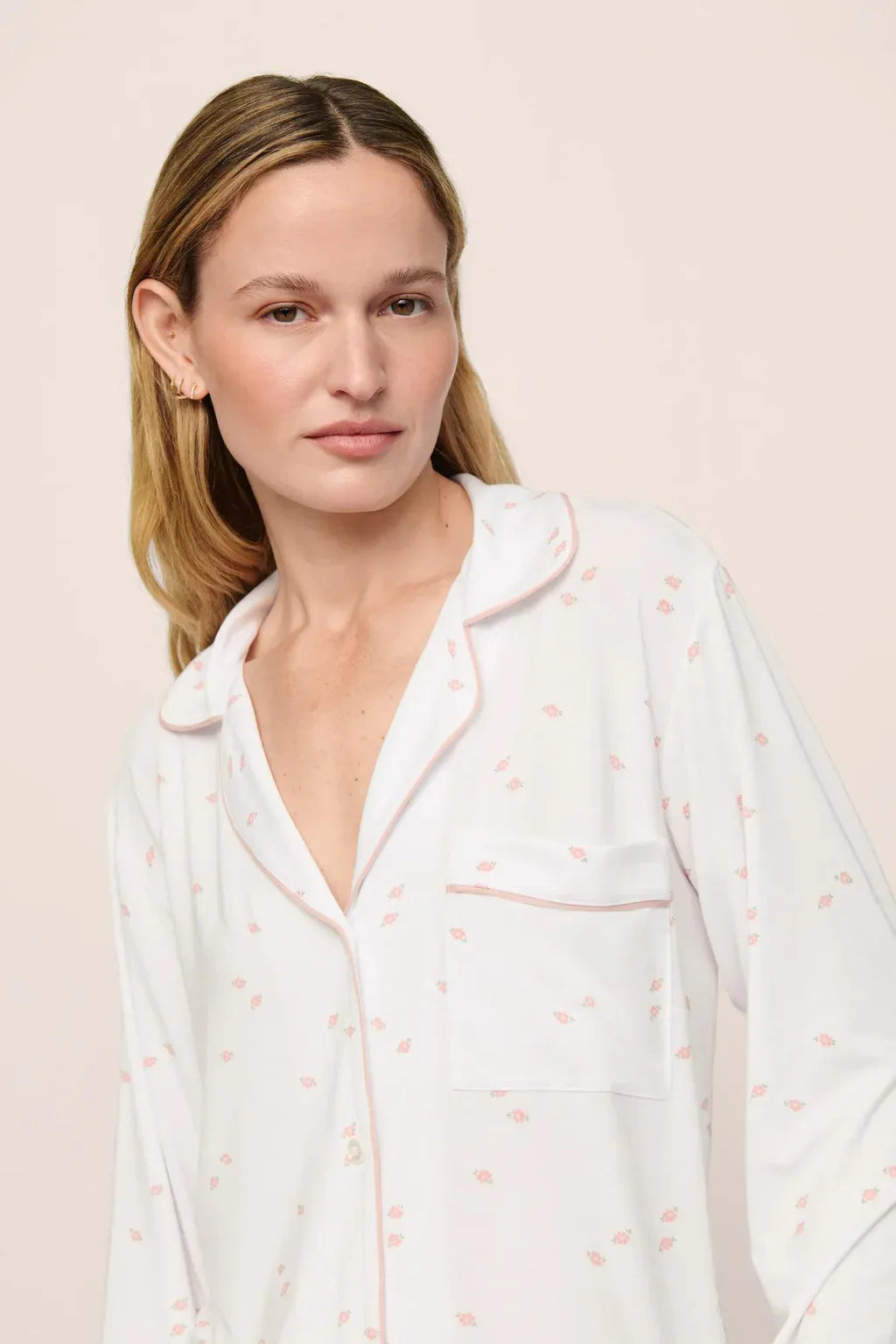 Eberjey Gisele Printed Long PJ Set