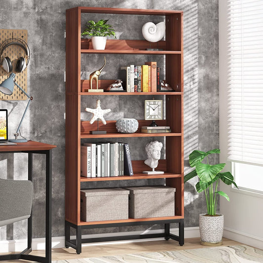 70.8 Inches Tall Bookcase and Bookshelf, 5-Tier Large Bookcases - 11.81D x 31.5W x 70.87H