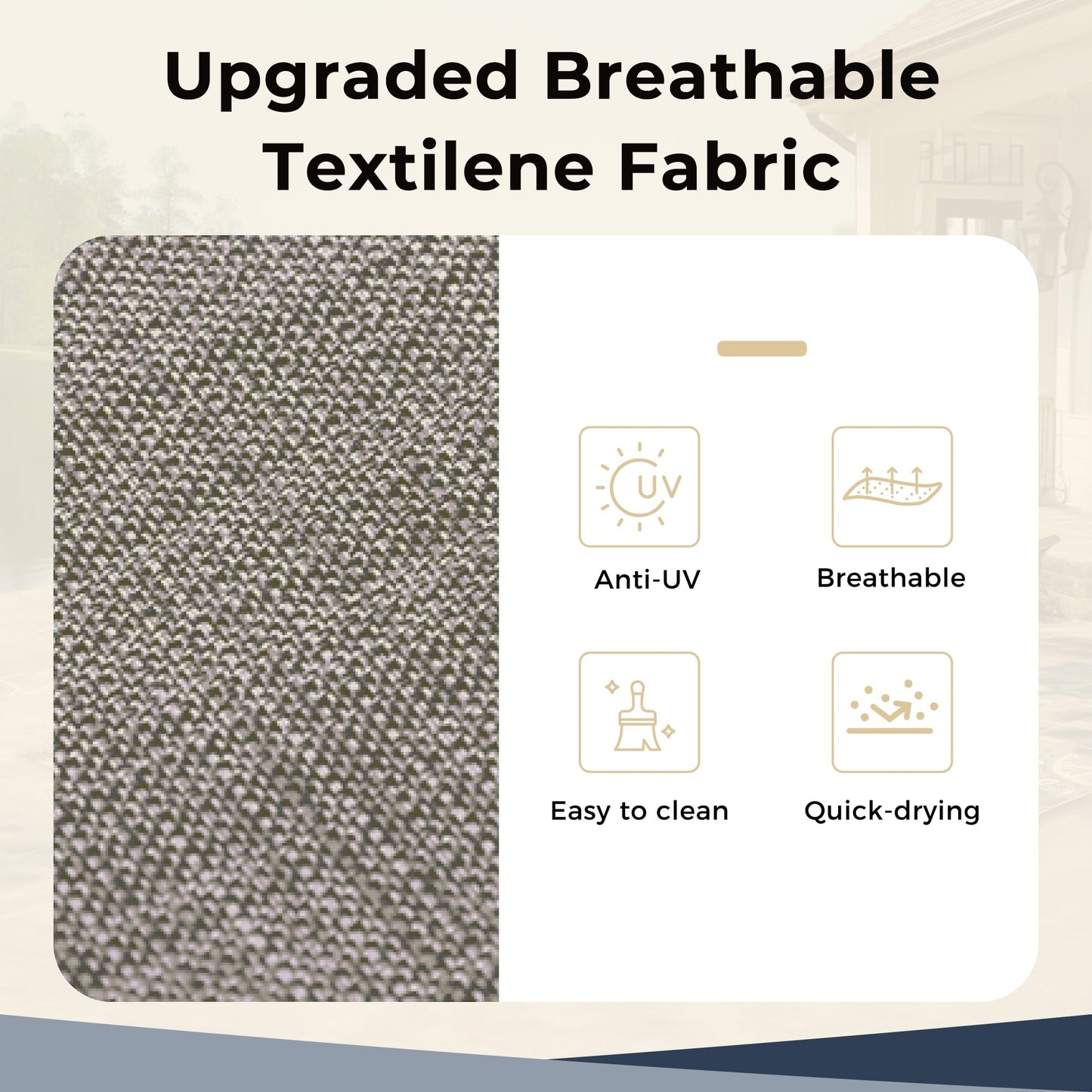 MAISON ARTS 8 PCS Patio Dining Set with 13ft Patio Umbrella