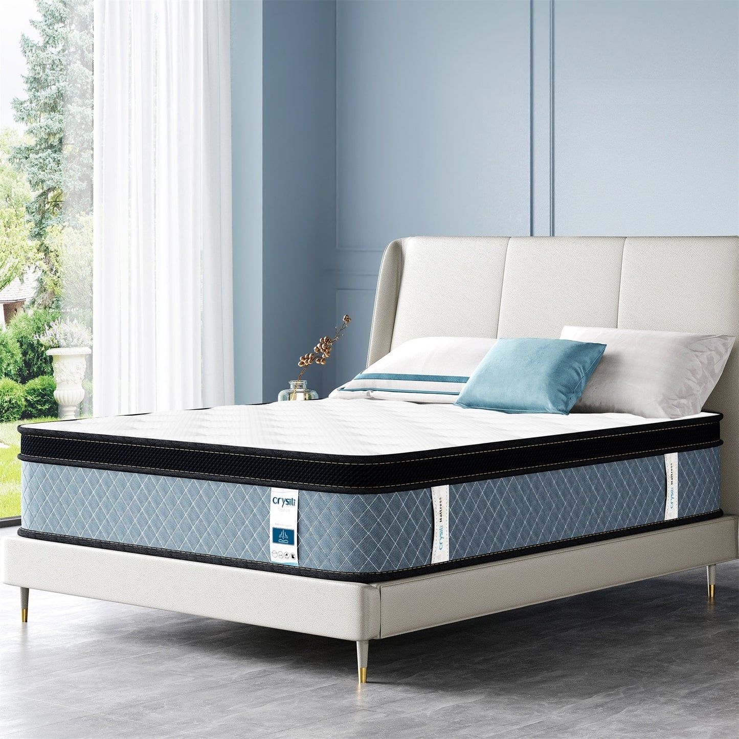 8 Cooling Medium Hybrid Memory Foam Mattress In a Box