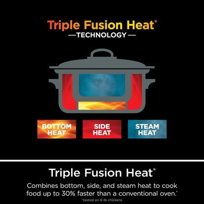 8.5 Quart Multi-Cooker, with 8-in-1 Slow Cooker, Dutch Oven, Steamer, Glass Lid, Integrated Spoon, Oven Safe Pot to 500°F