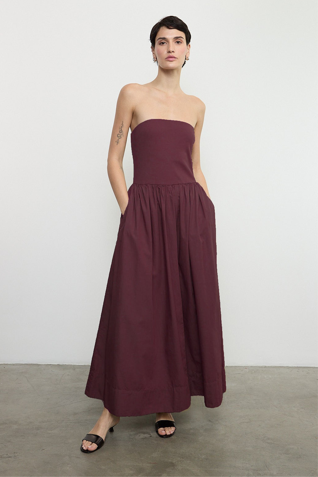 Enza Costa Cotton Resort Strapless Dress