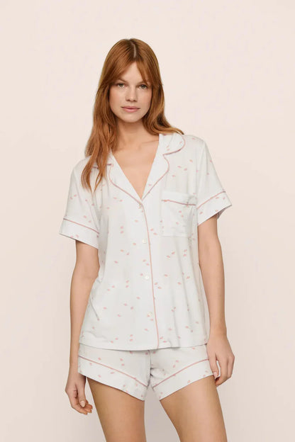 Eberjey Gisele Printed Relaxed Short PJ Set