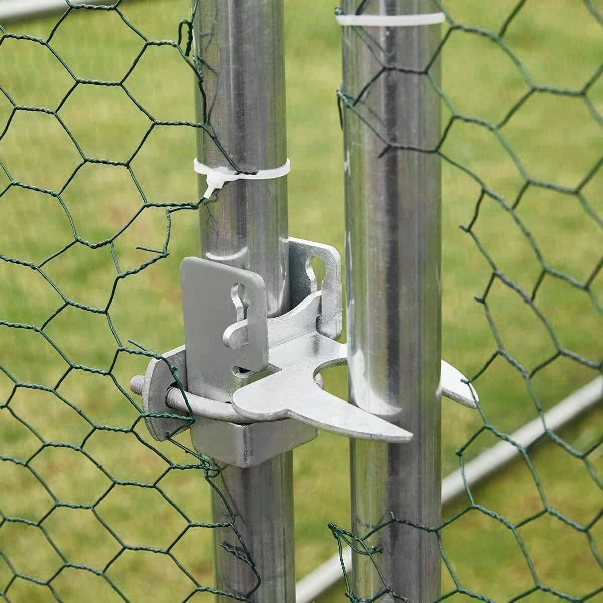 AECOJOY Large Metal Chicken Coop Run Walk-in Metal Chicken Cage